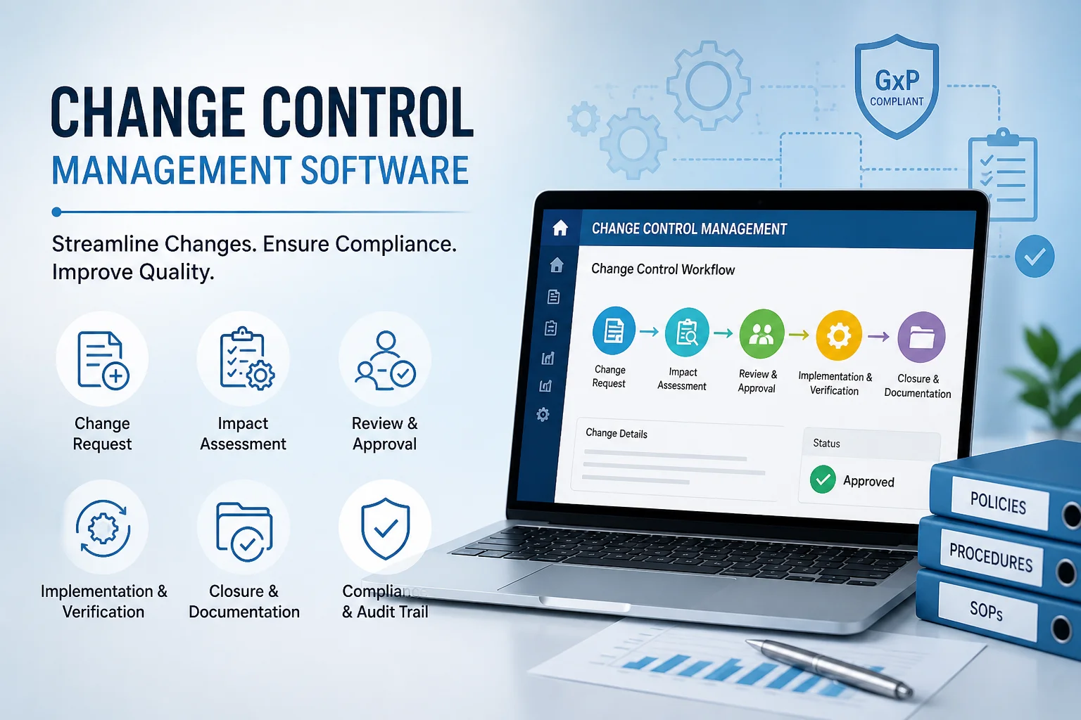 Change Control Management Software for Pharma QMS